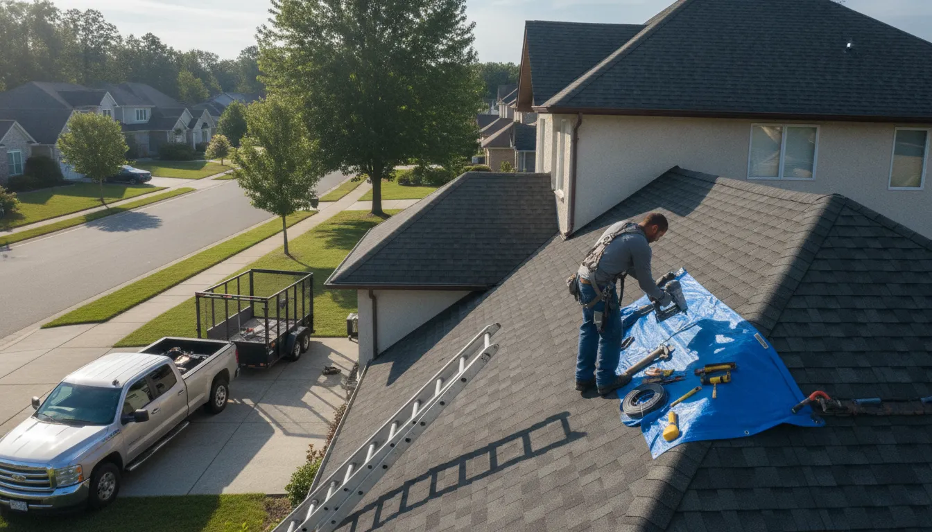 Roofing in Andreas